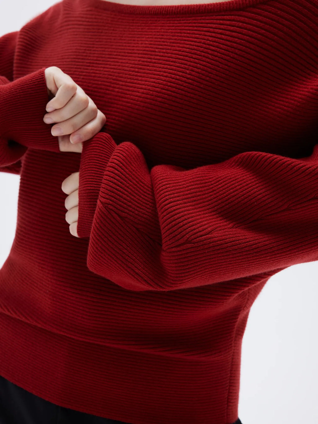Cashmere Off Shoulder Sweater