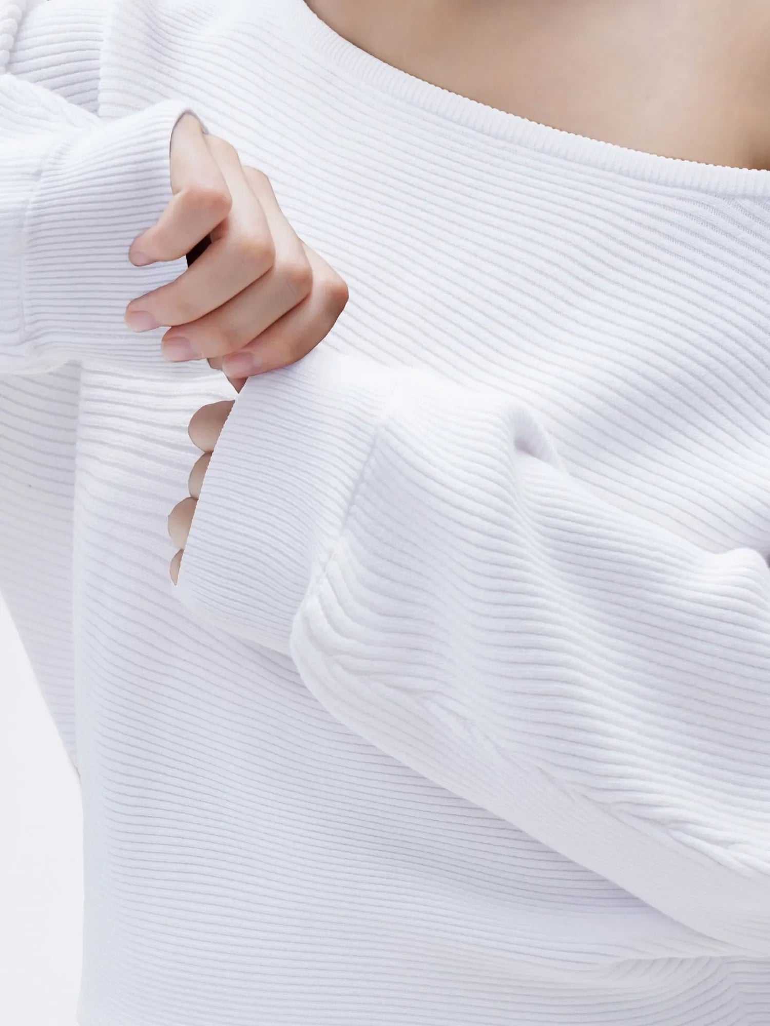 Cashmere Off Shoulder Sweater