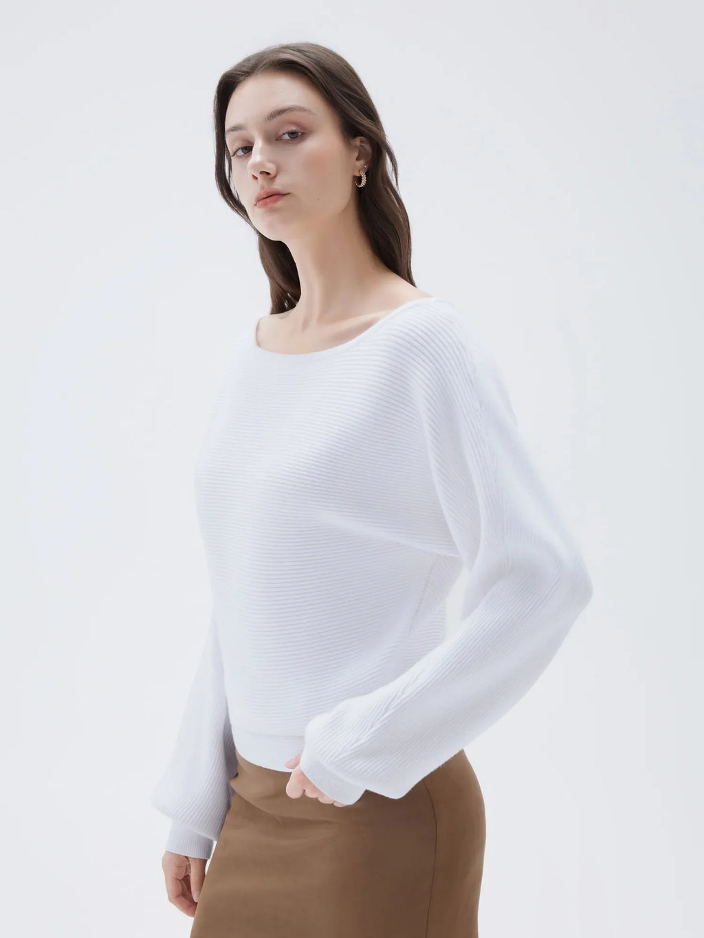 Cashmere Off Shoulder Sweater
