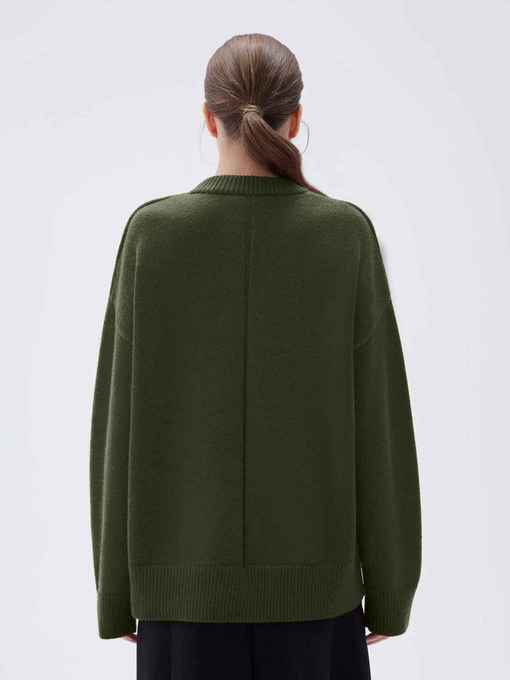 Cashmere Oversized Crew Neck Sweater
