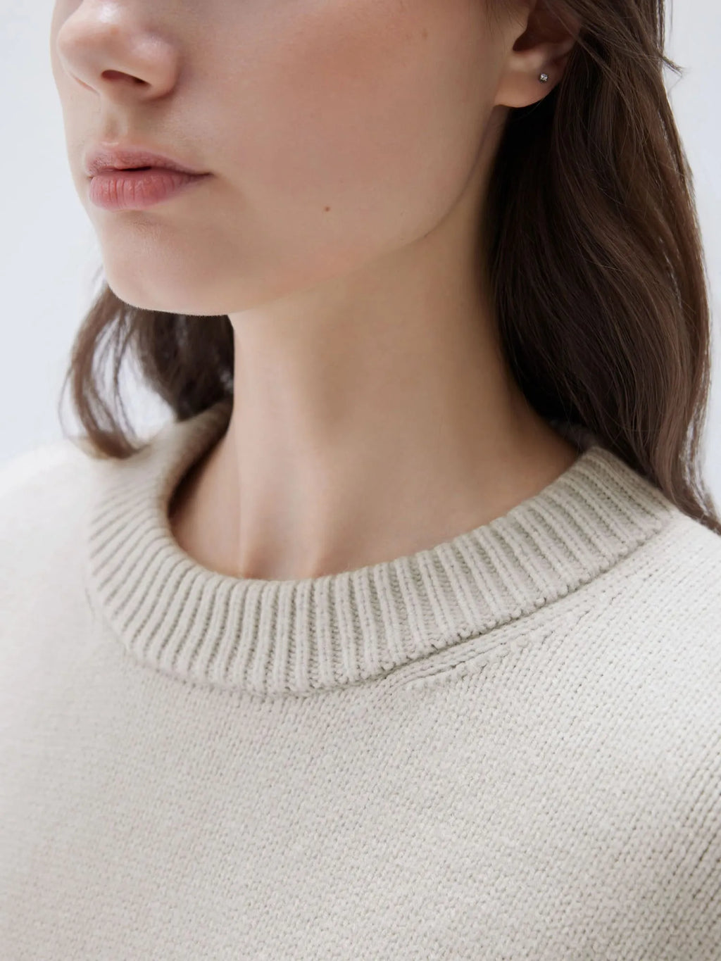 Cashmere Oversized Crew Neck Sweater
