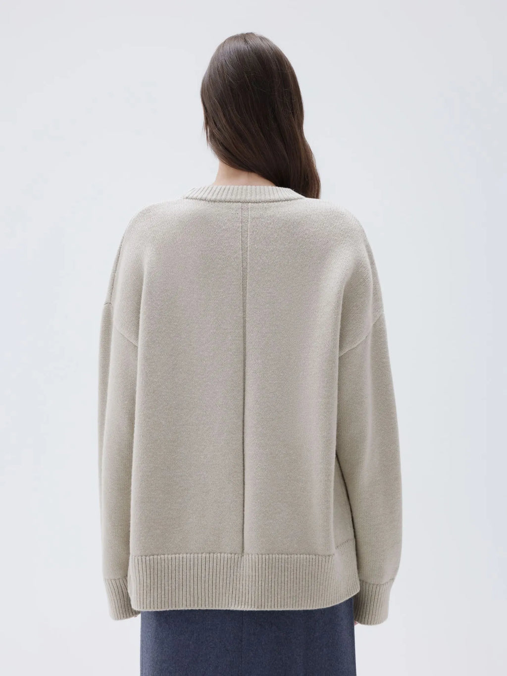 Cashmere Oversized Crew Neck Sweater