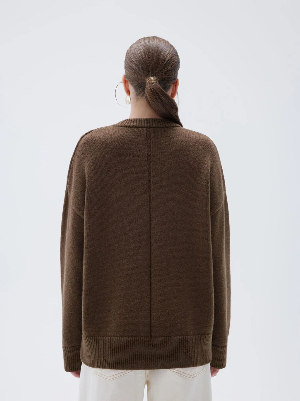 Cashmere Oversized Crew Neck Sweater