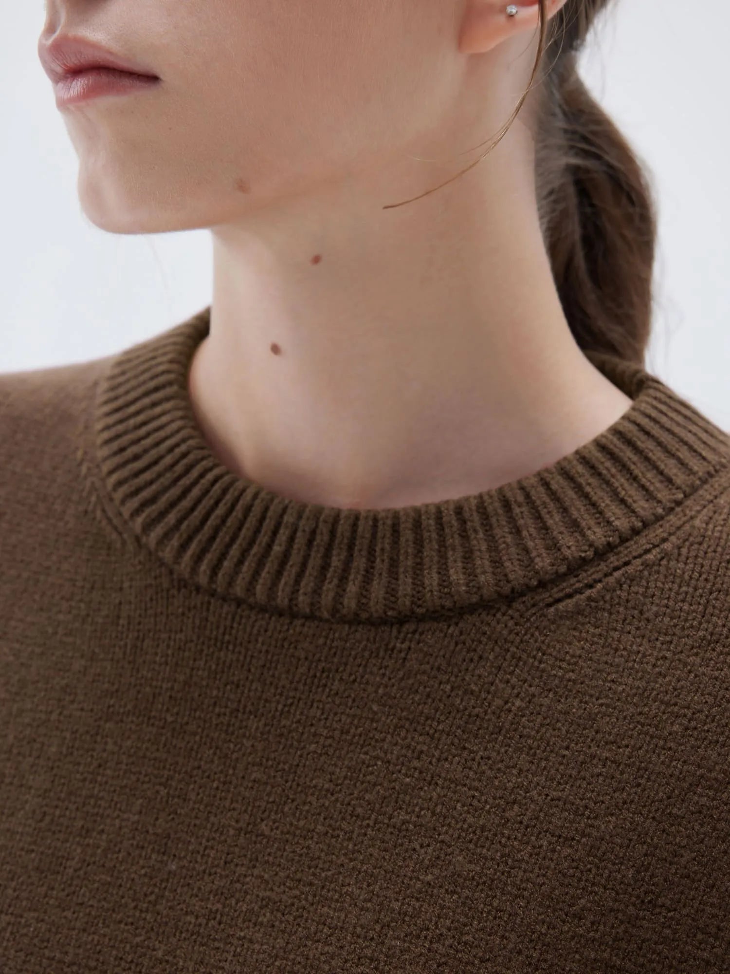Cashmere Oversized Crew Neck Sweater