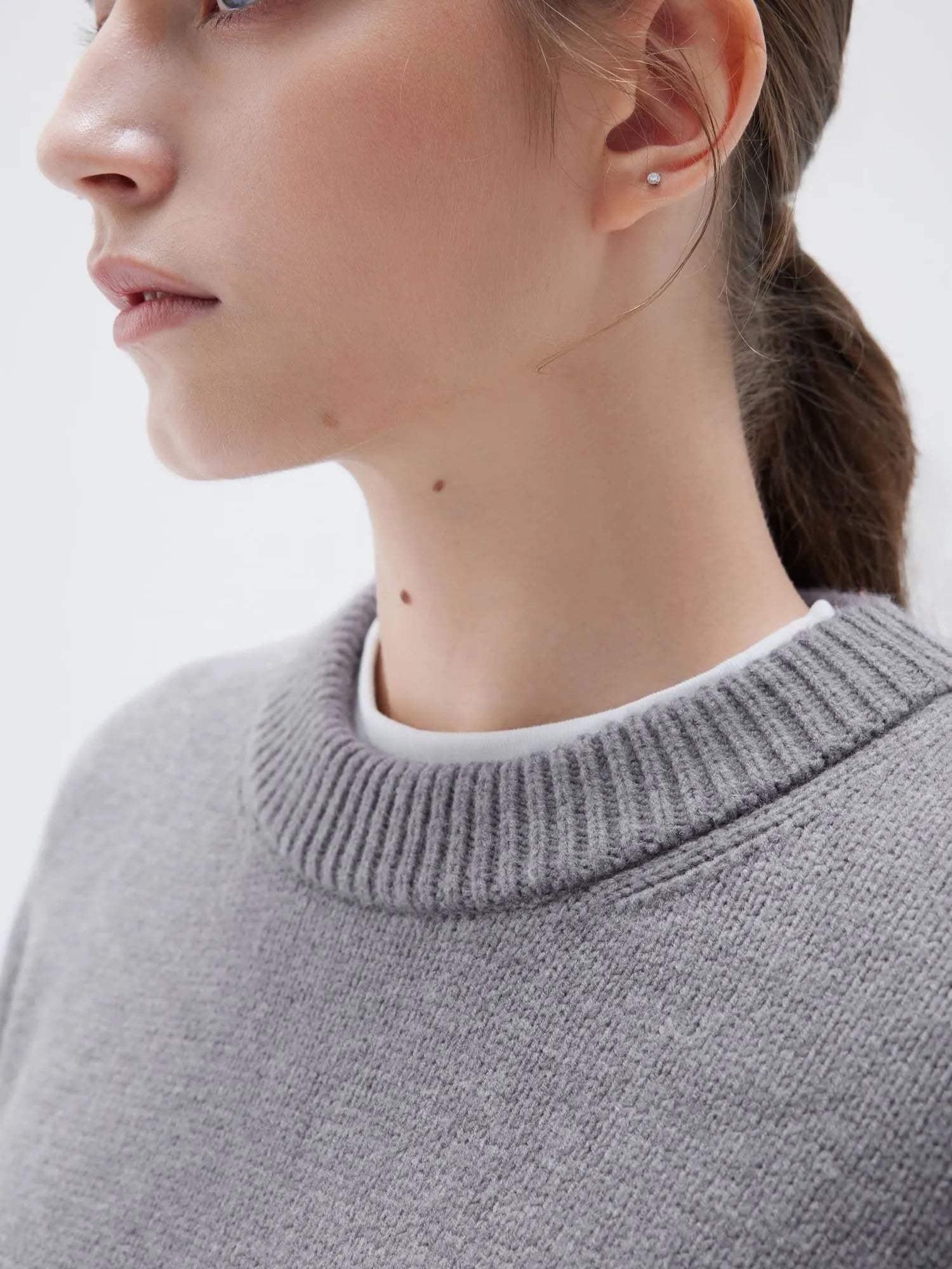 Cashmere Oversized Crew Neck Sweater