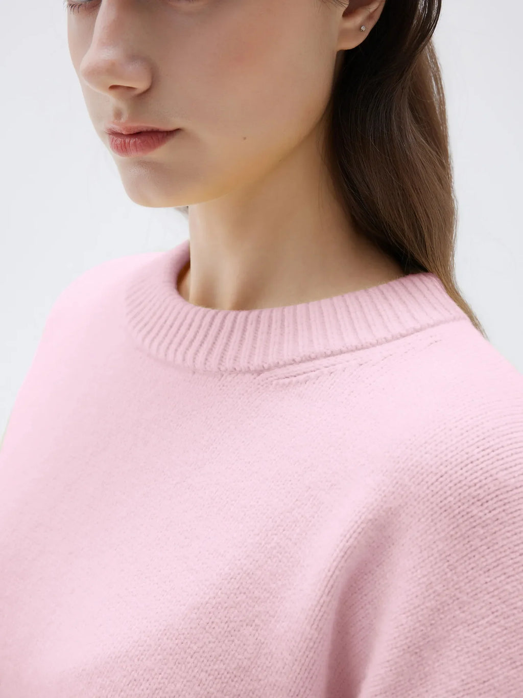Cashmere Oversized Crew Neck Sweater