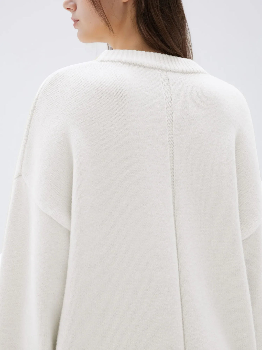 Cashmere Oversized Crew Neck Sweater