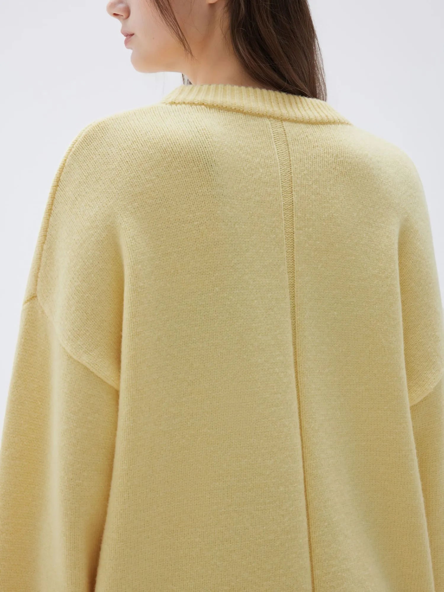 Cashmere Oversized Crew Neck Sweater
