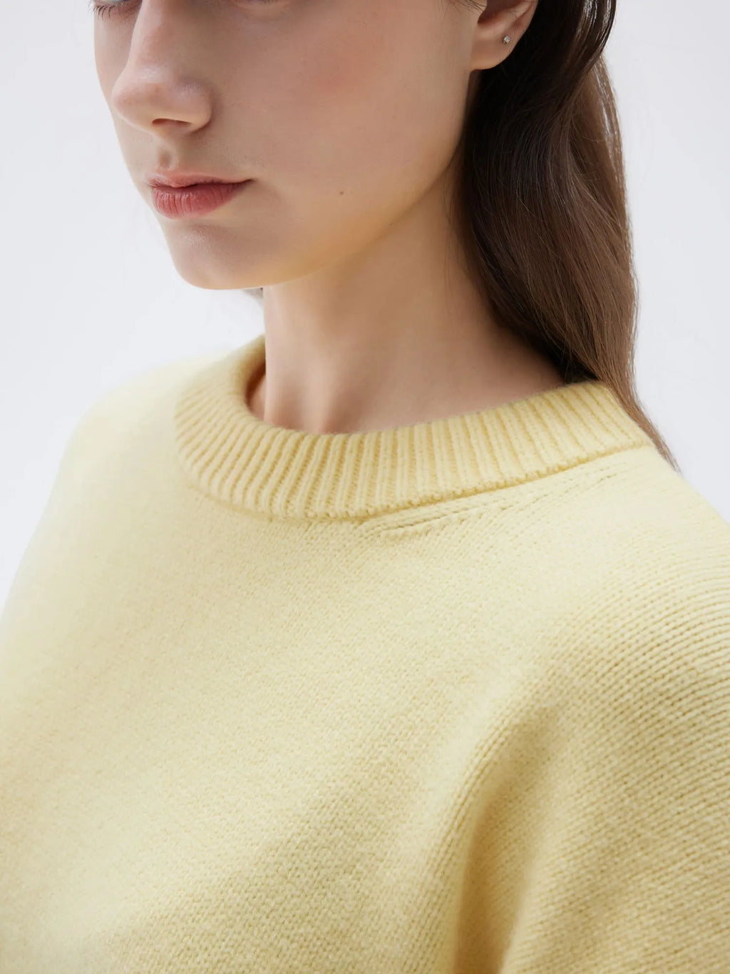 Cashmere Oversized Crew Neck Sweater