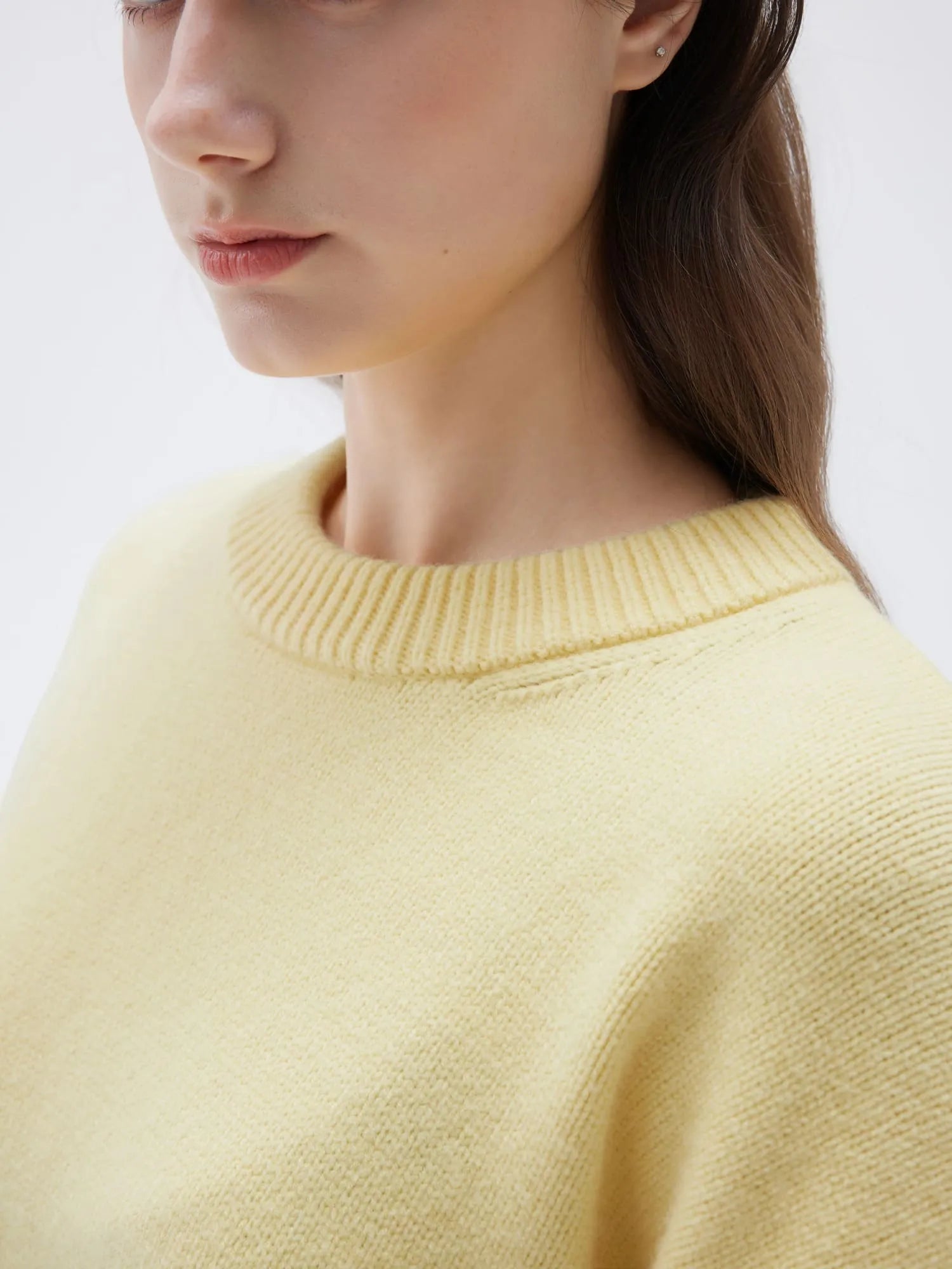 Cashmere Oversized Crew Neck Sweater