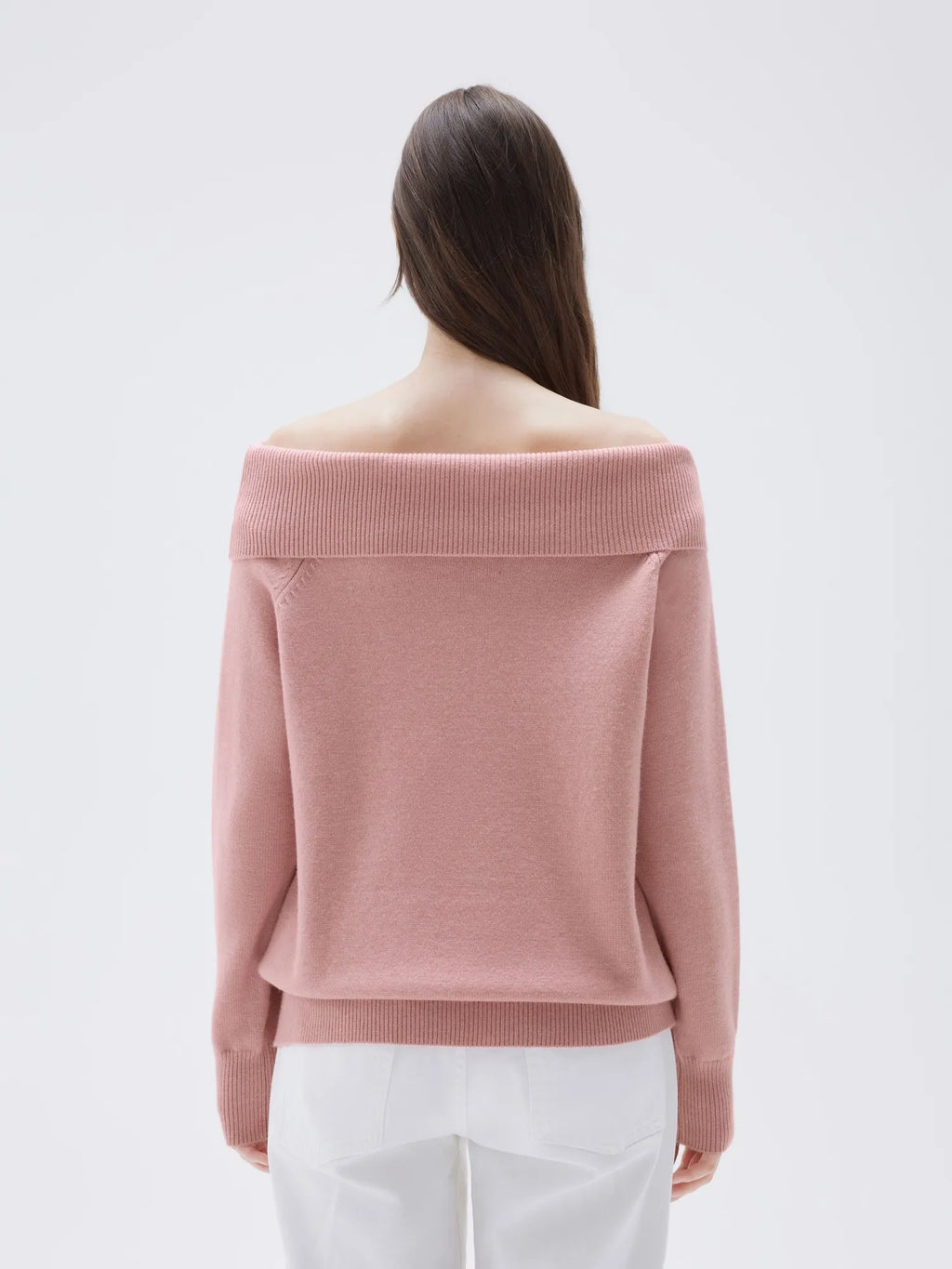 Cashmere Oversized Off Shoulder Sweater