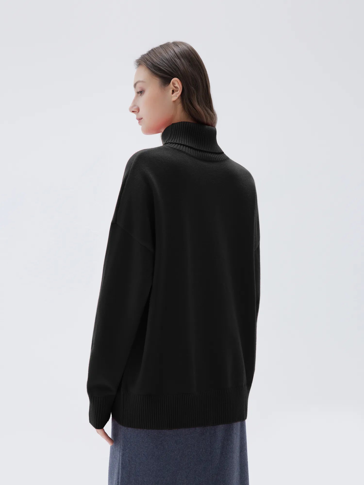 Cashmere Oversized Turtleneck Sweater