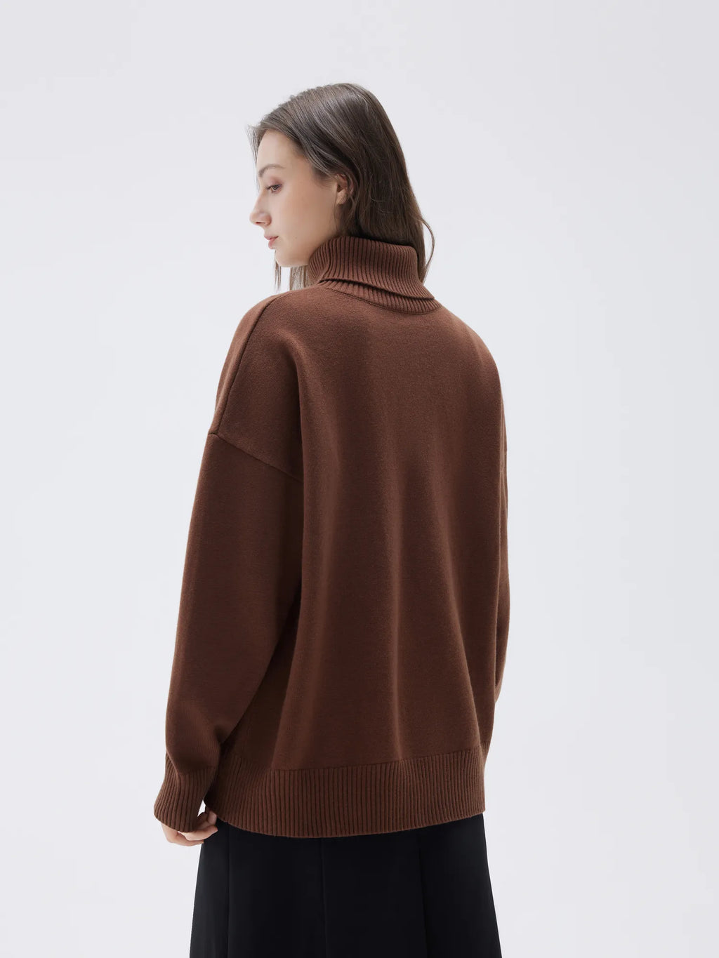 Cashmere Oversized Turtleneck Sweater