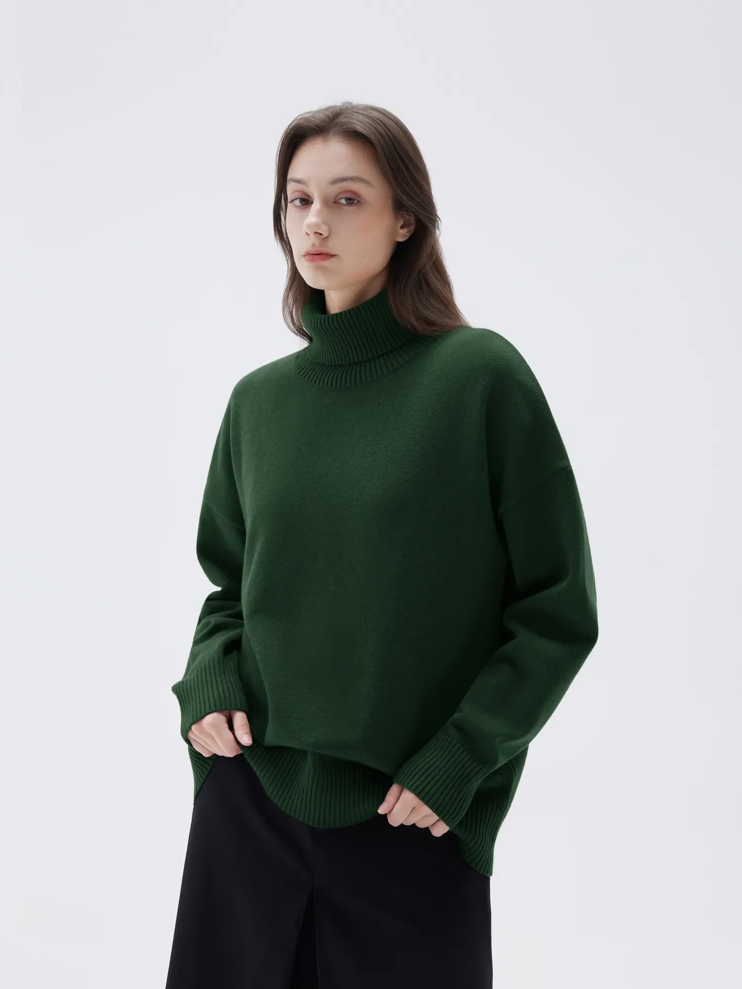 Cashmere Oversized Turtleneck Sweater