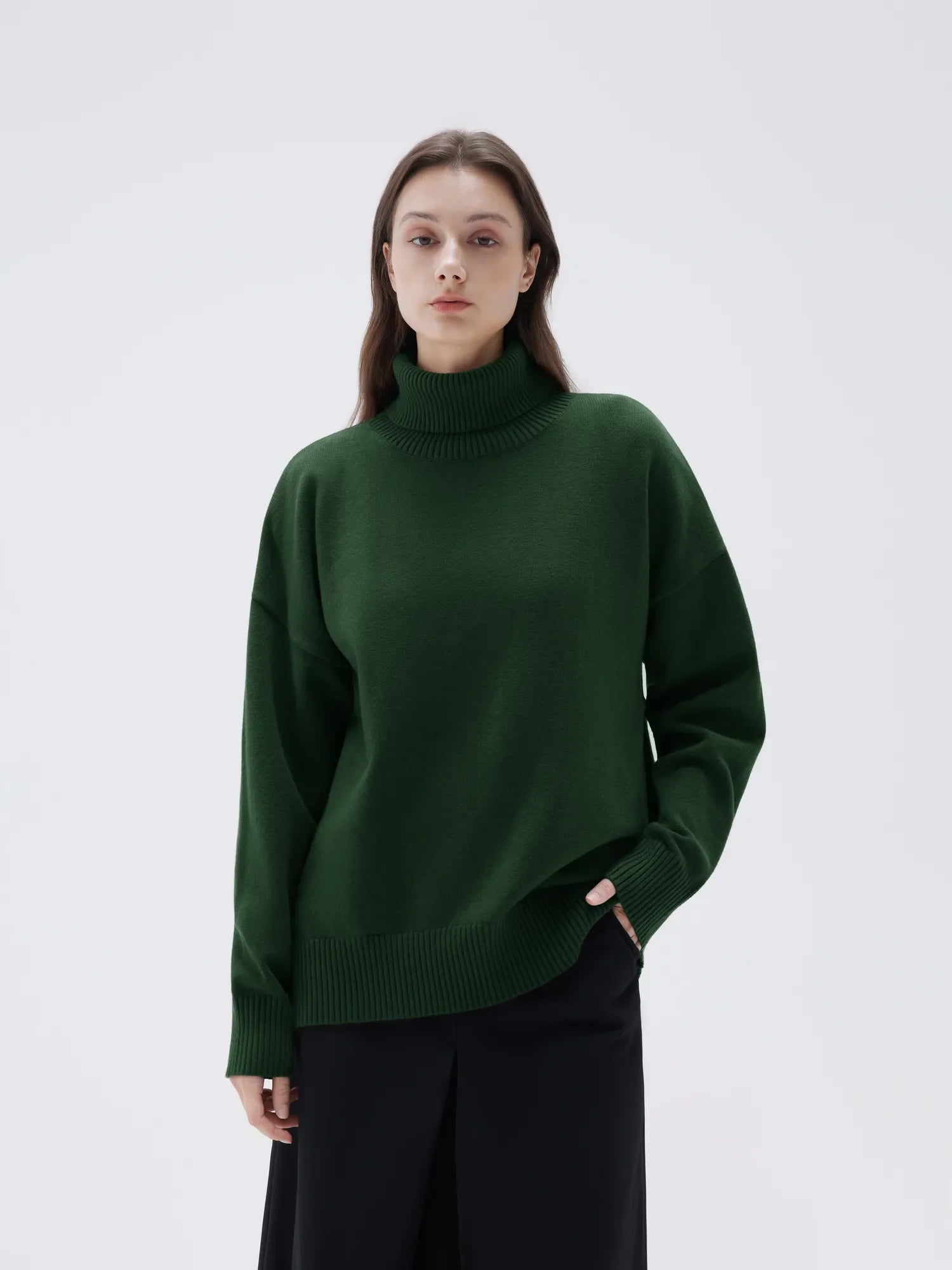 Cashmere Oversized Turtleneck Sweater