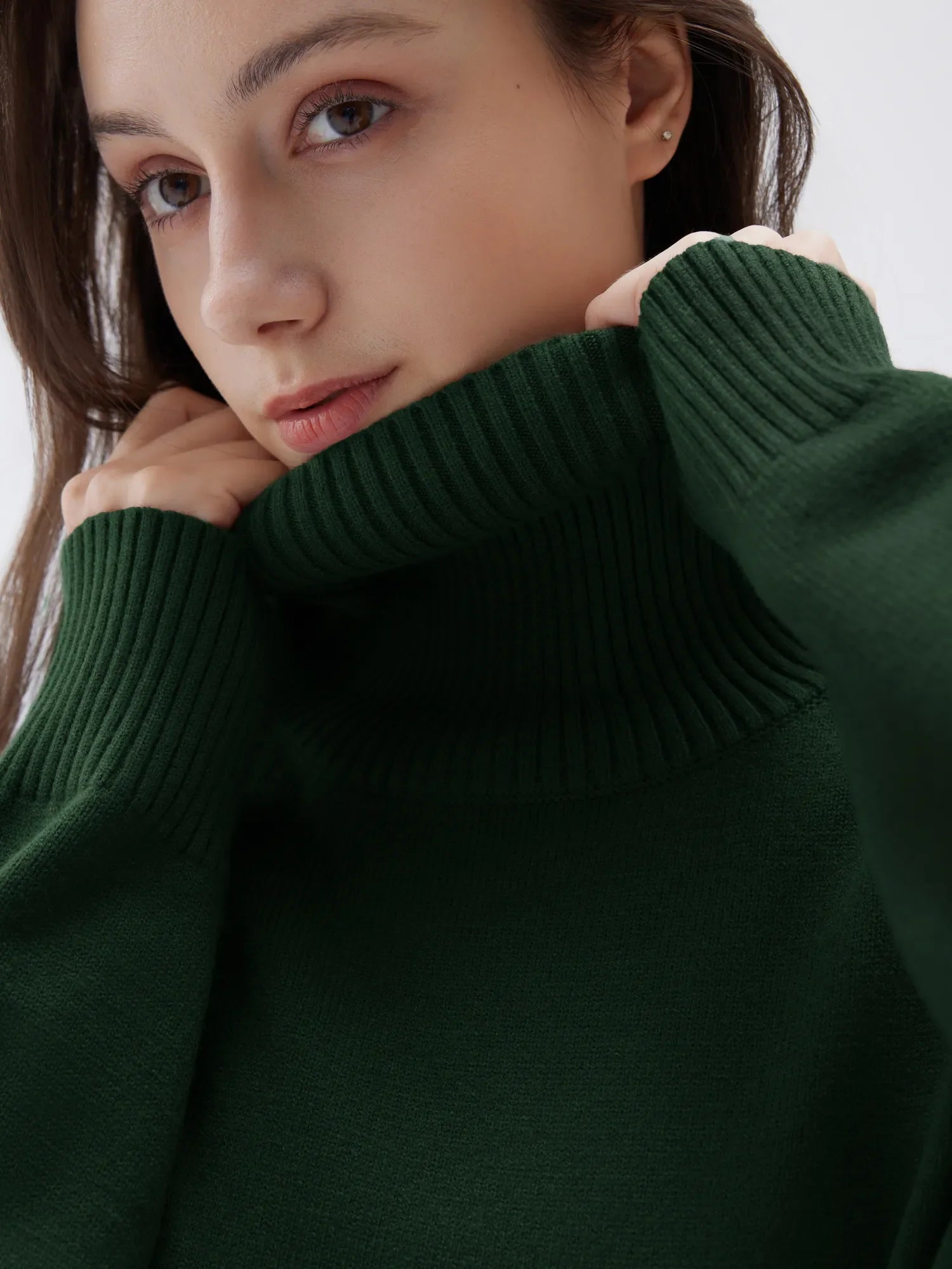 Cashmere Oversized Turtleneck Sweater