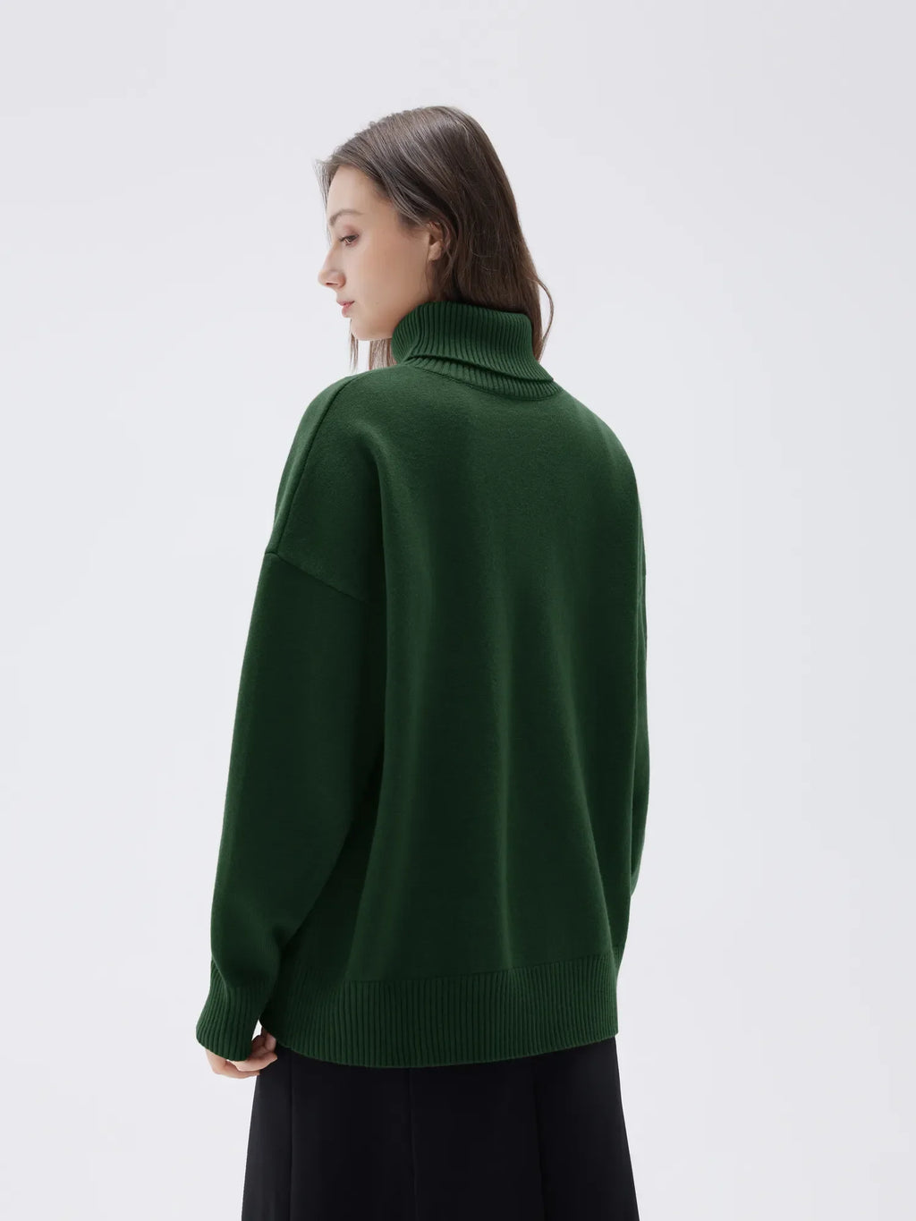 Cashmere Oversized Turtleneck Sweater