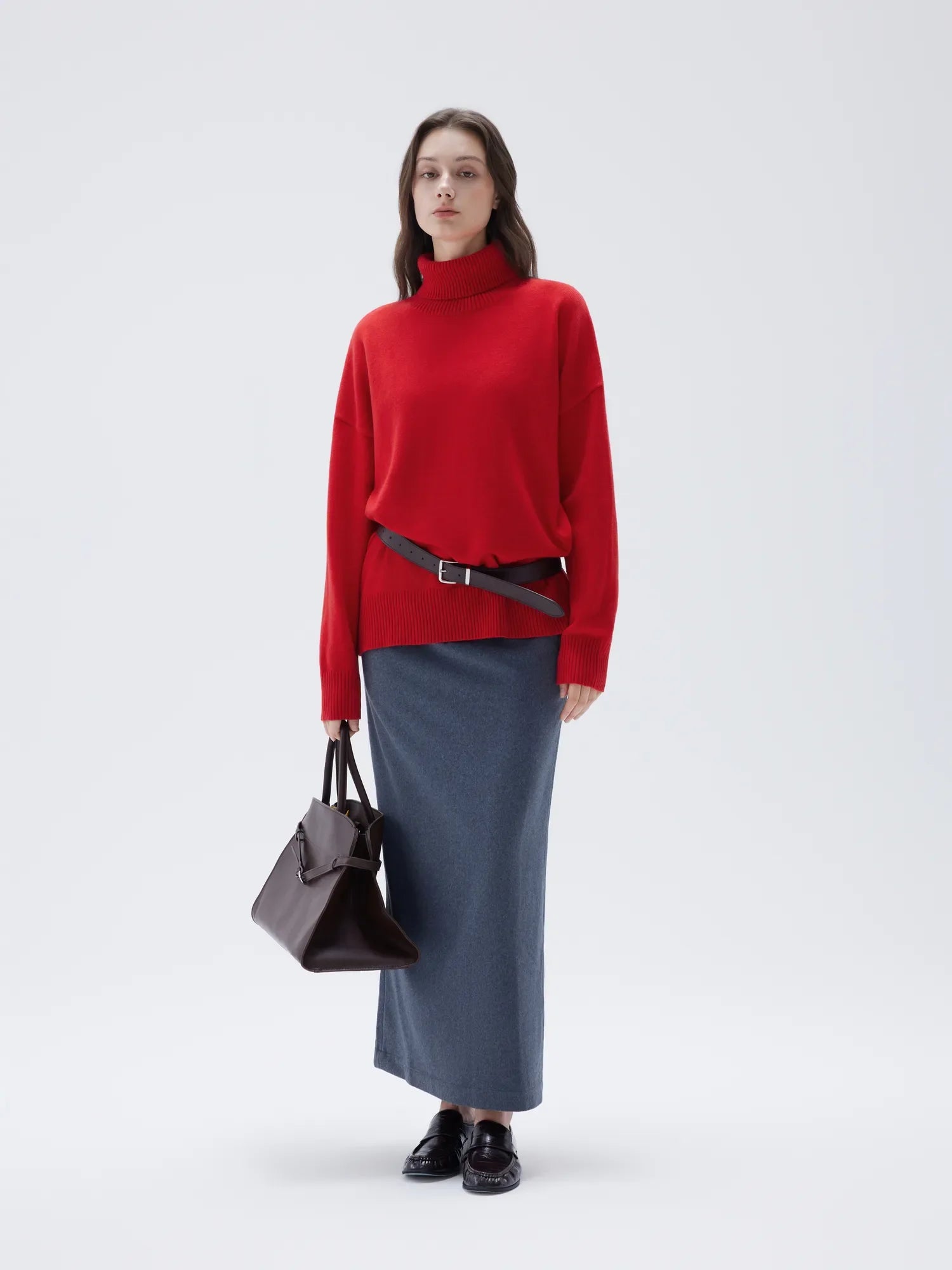 Cashmere Oversized Turtleneck Sweater