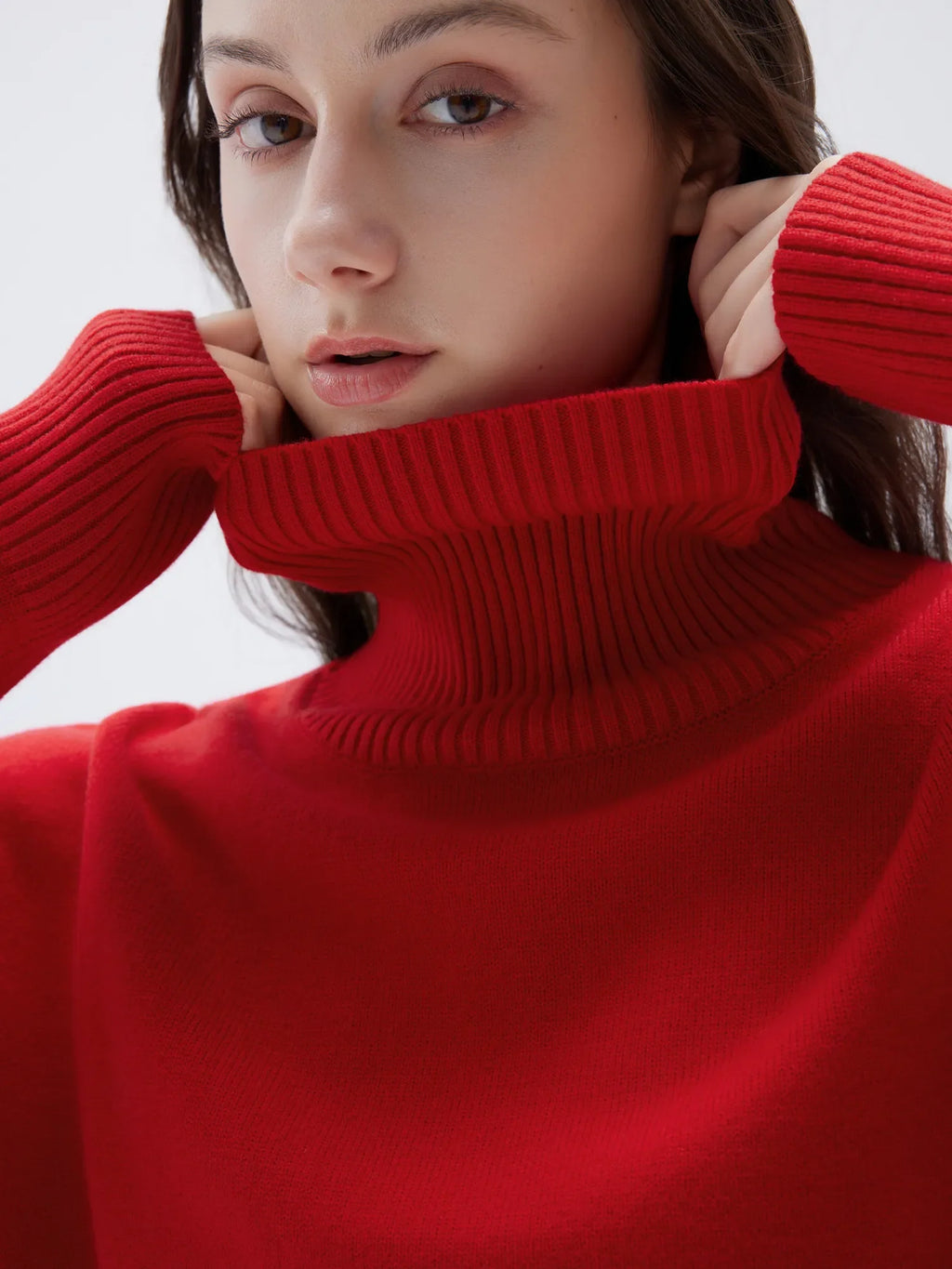 Cashmere Oversized Turtleneck Sweater