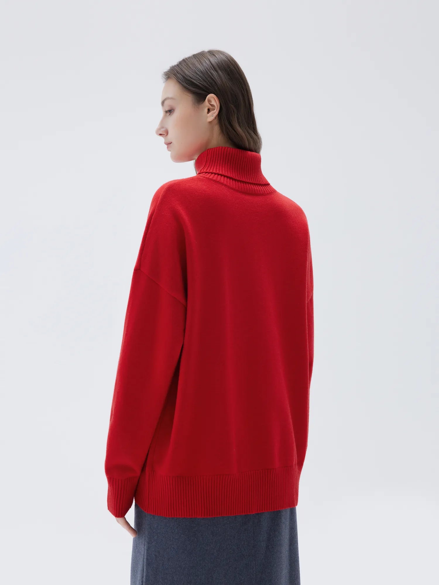 Cashmere Oversized Turtleneck Sweater