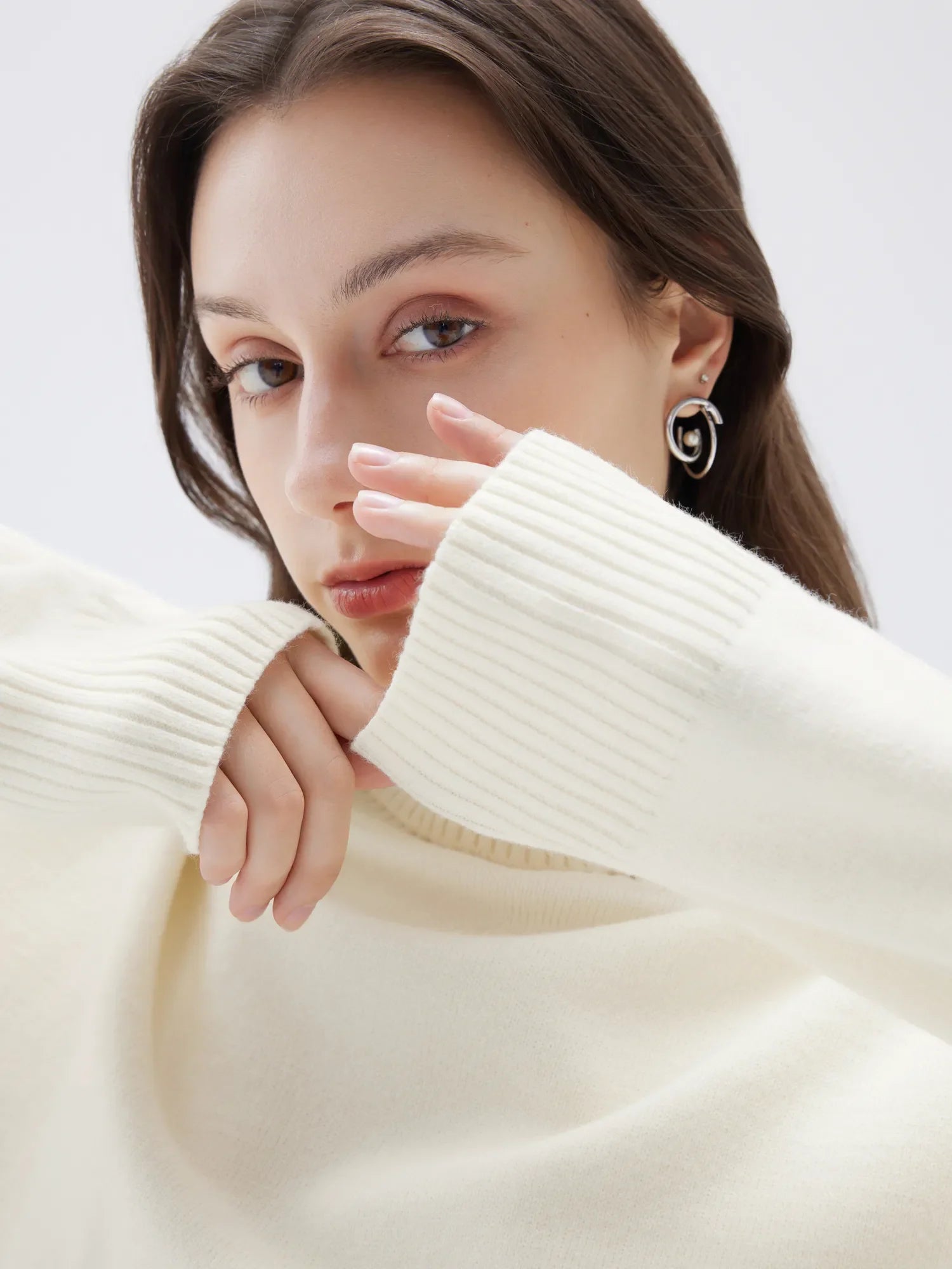 Cashmere Oversized Turtleneck Sweater