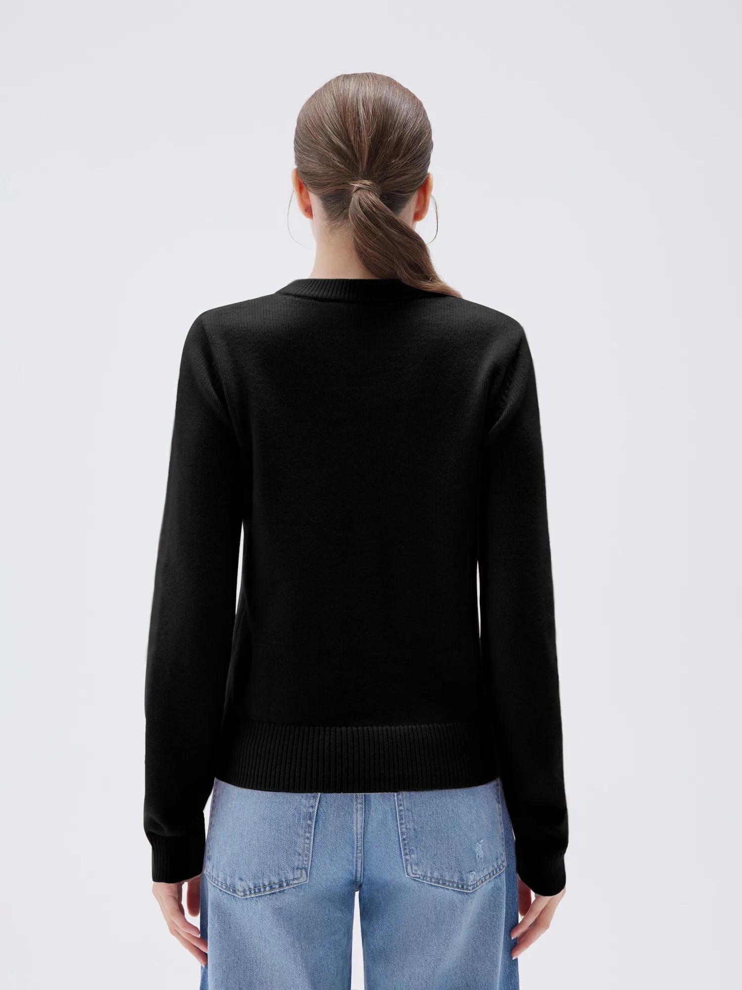 Cashmere Button Up Sweater