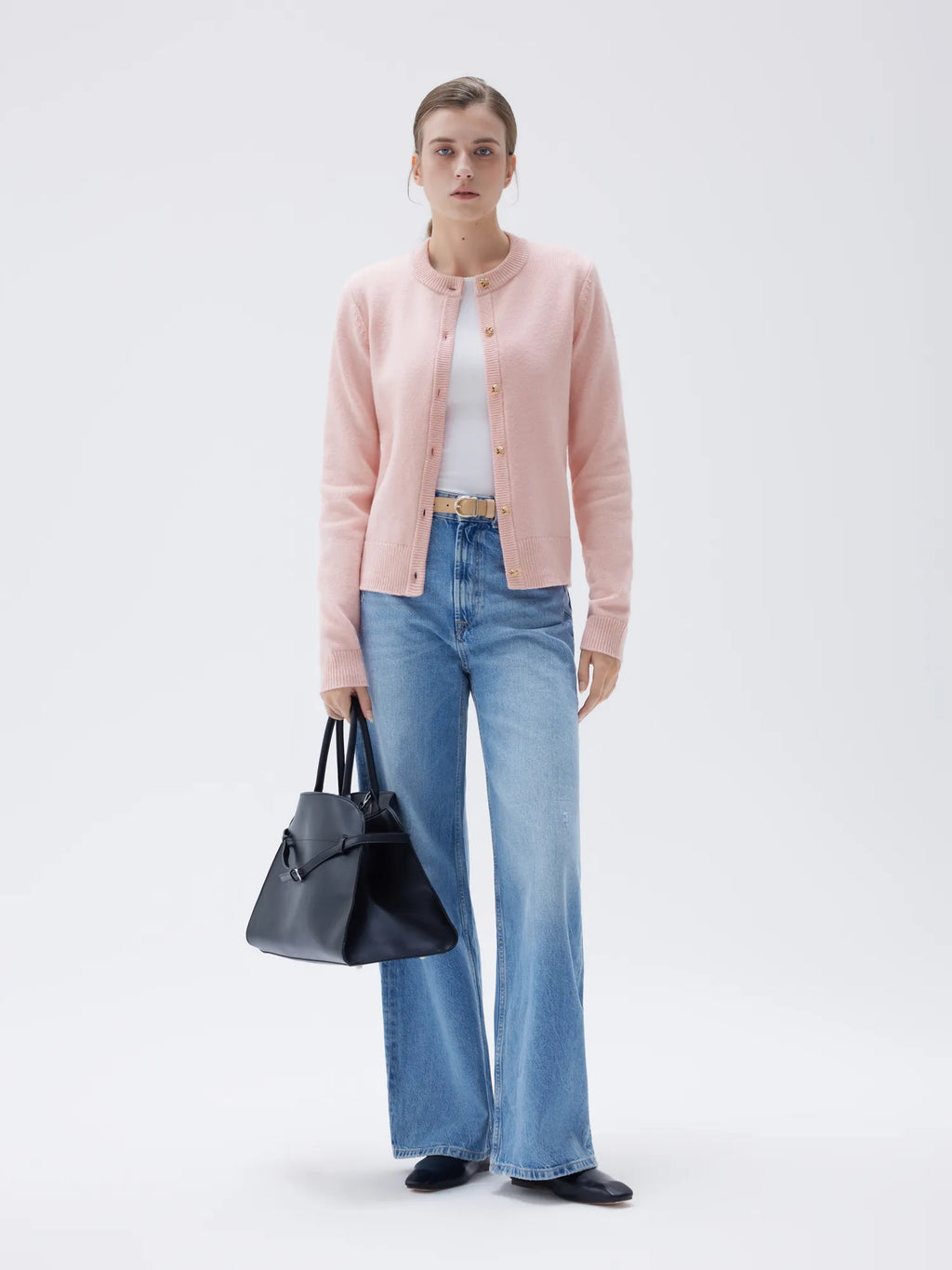 Cashmere Button Up Sweater