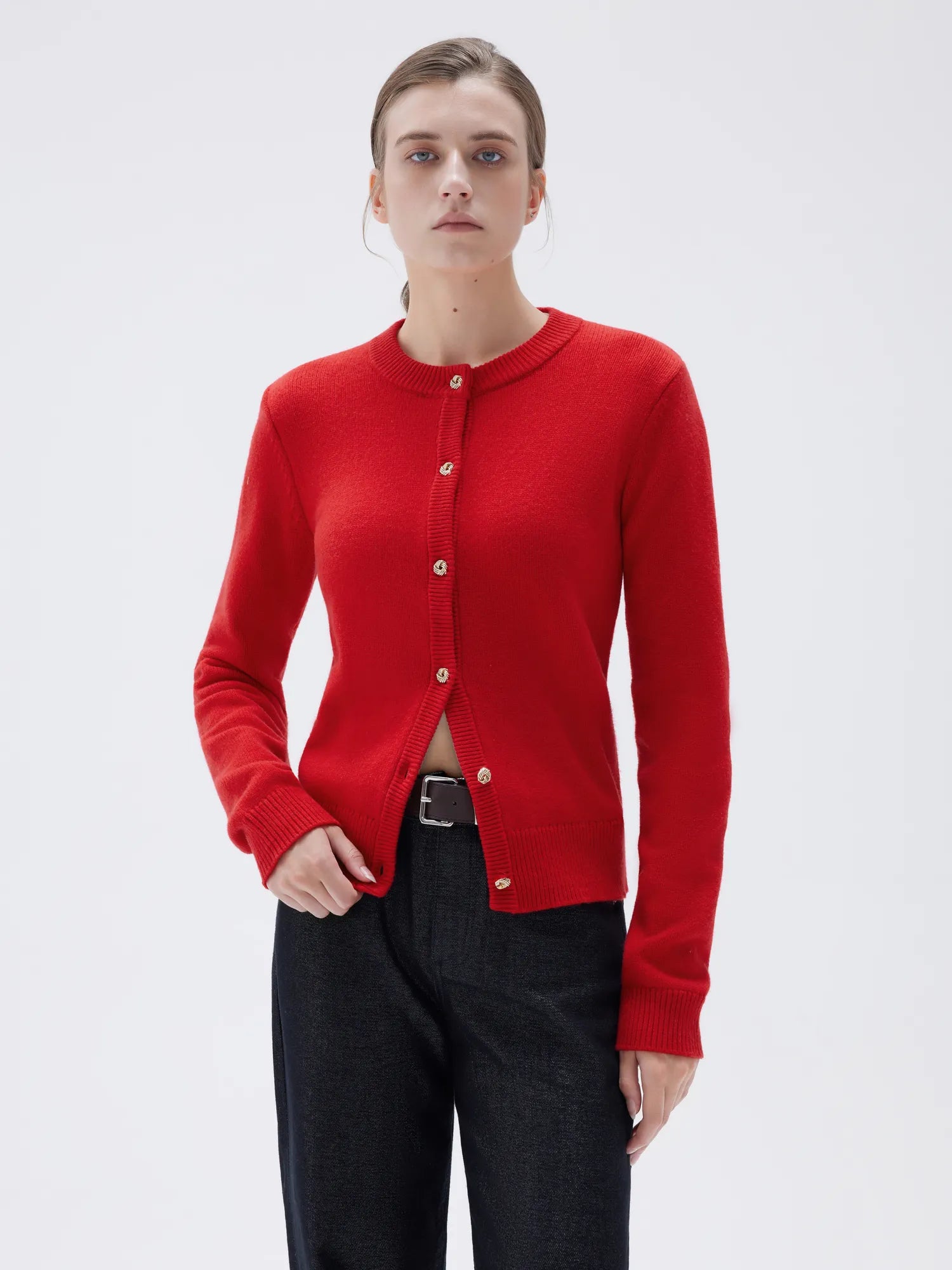 Cashmere Button Up Sweater
