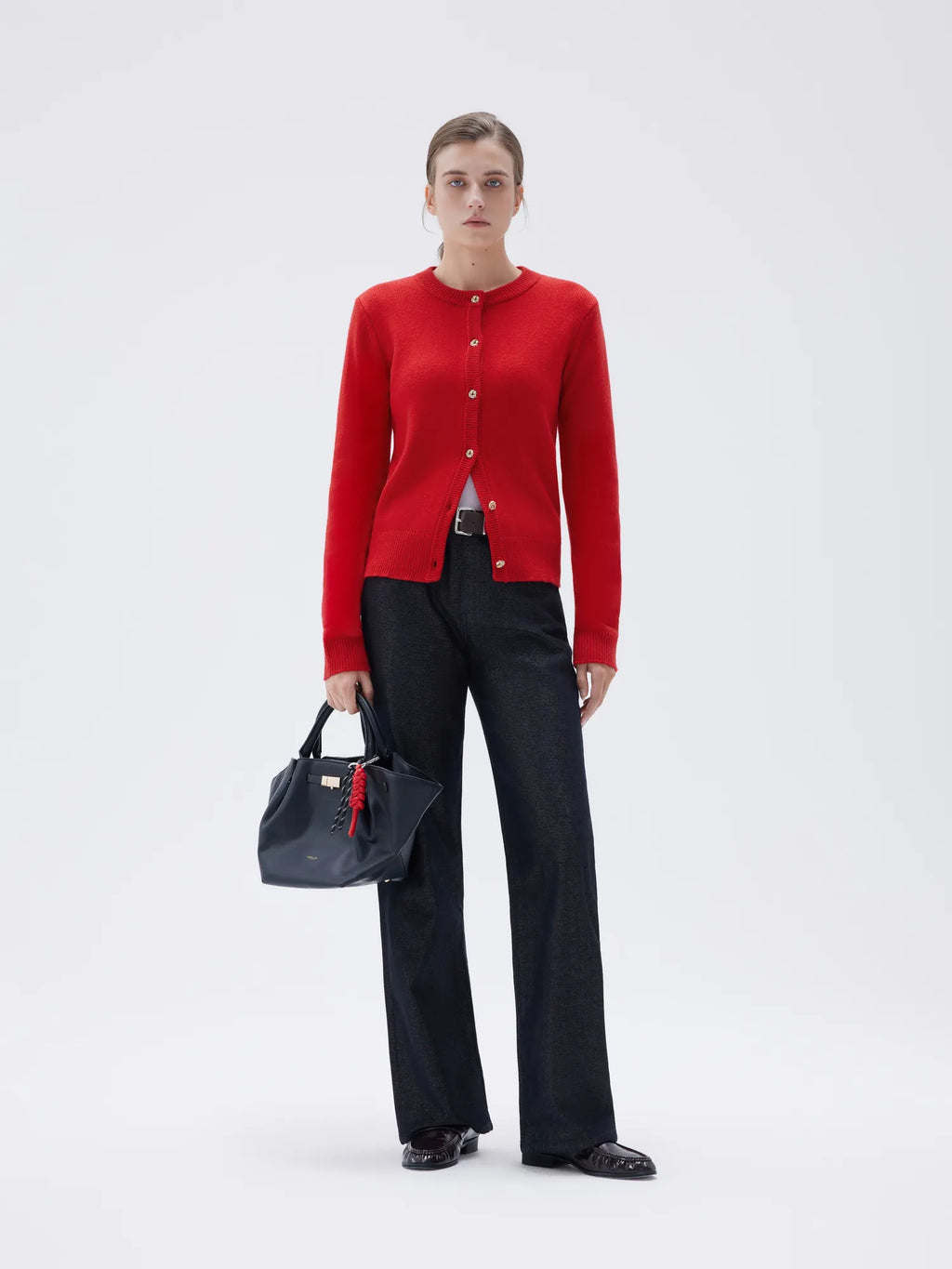 Cashmere Button Up Sweater