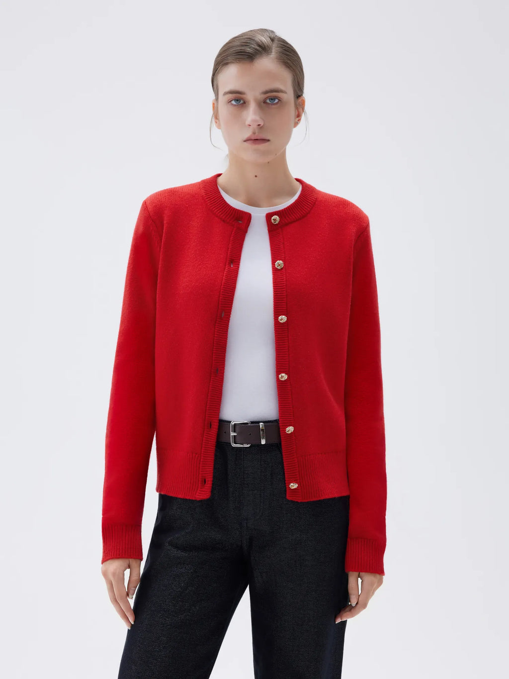 Cashmere Button Up Sweater