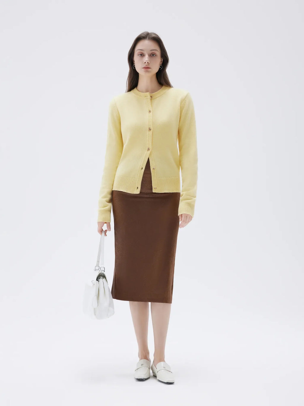 Cashmere Button Up Sweater