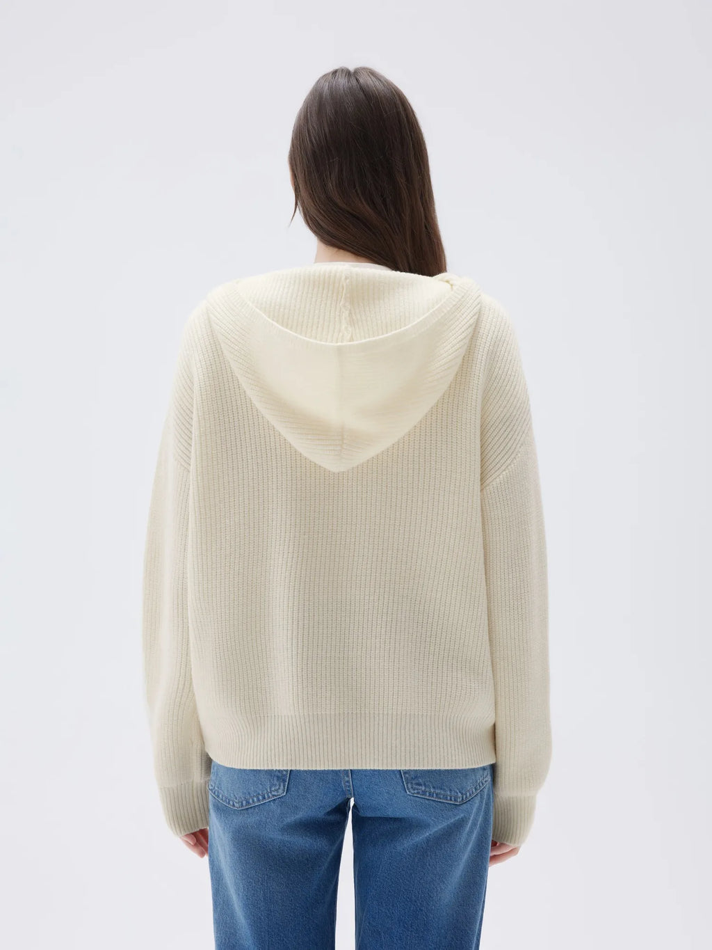 Cashmere Chunky Knit Hoodie Sweater