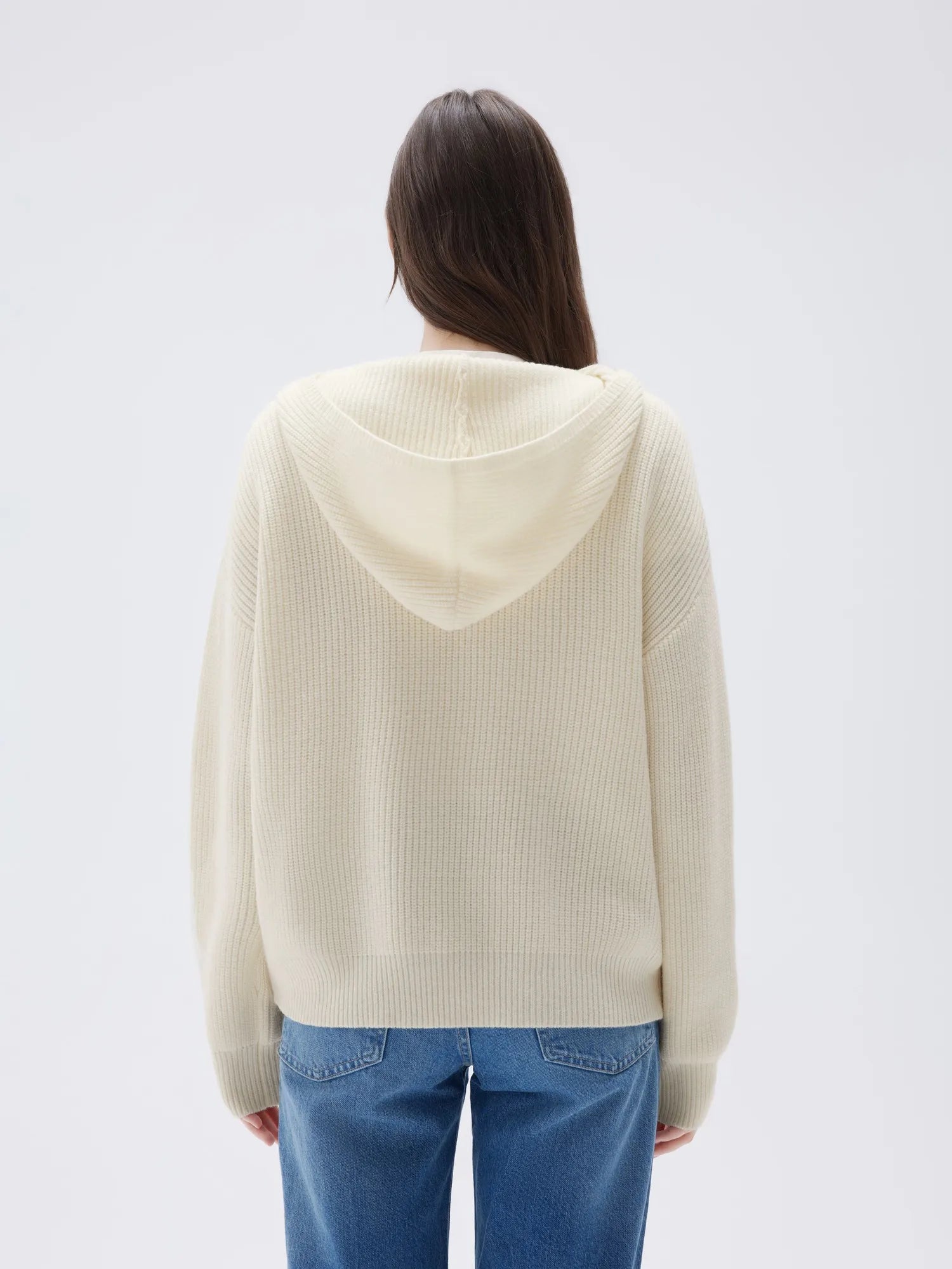 Cashmere Chunky Knit Hoodie Sweater