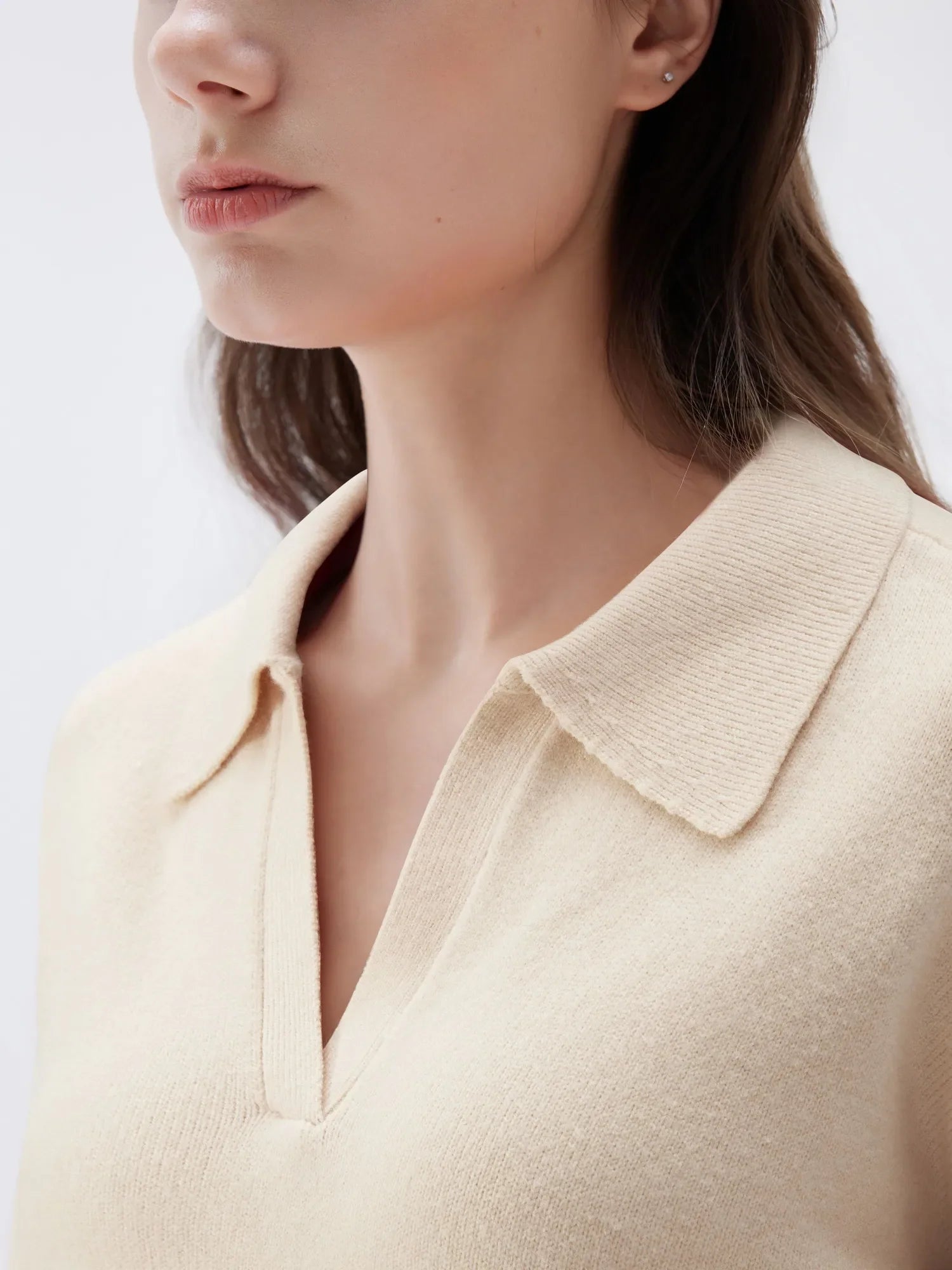 Cashmere Oversized V Collar Sweater