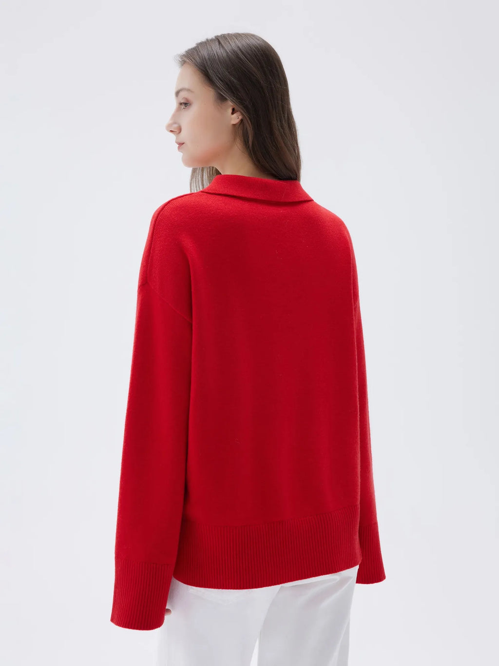 Cashmere Oversized V Collar Sweater