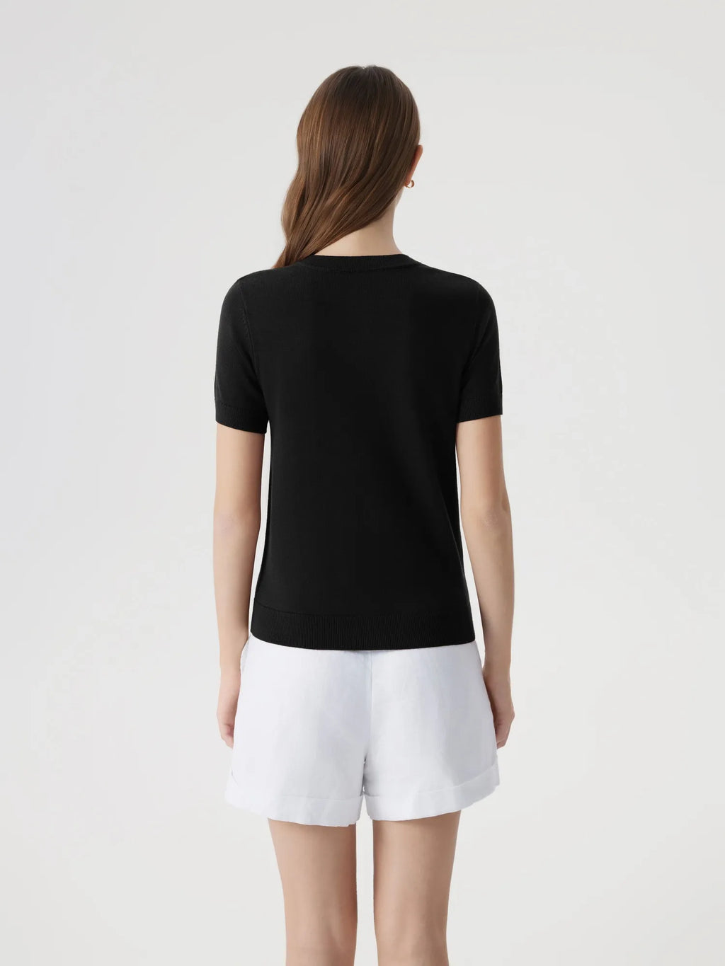 Cashmere Silk Blend Cardigan Spring Sweaters - Short Sleeve