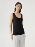 Cashmere Silk Blend Scoop Neck Knit