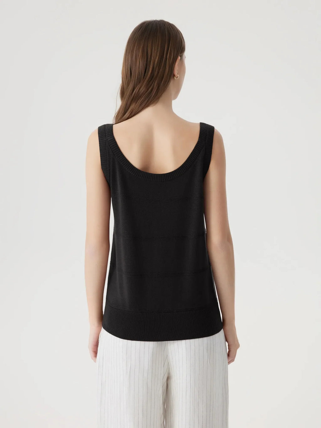 Cashmere Silk Blend Scoop Neck Knit
