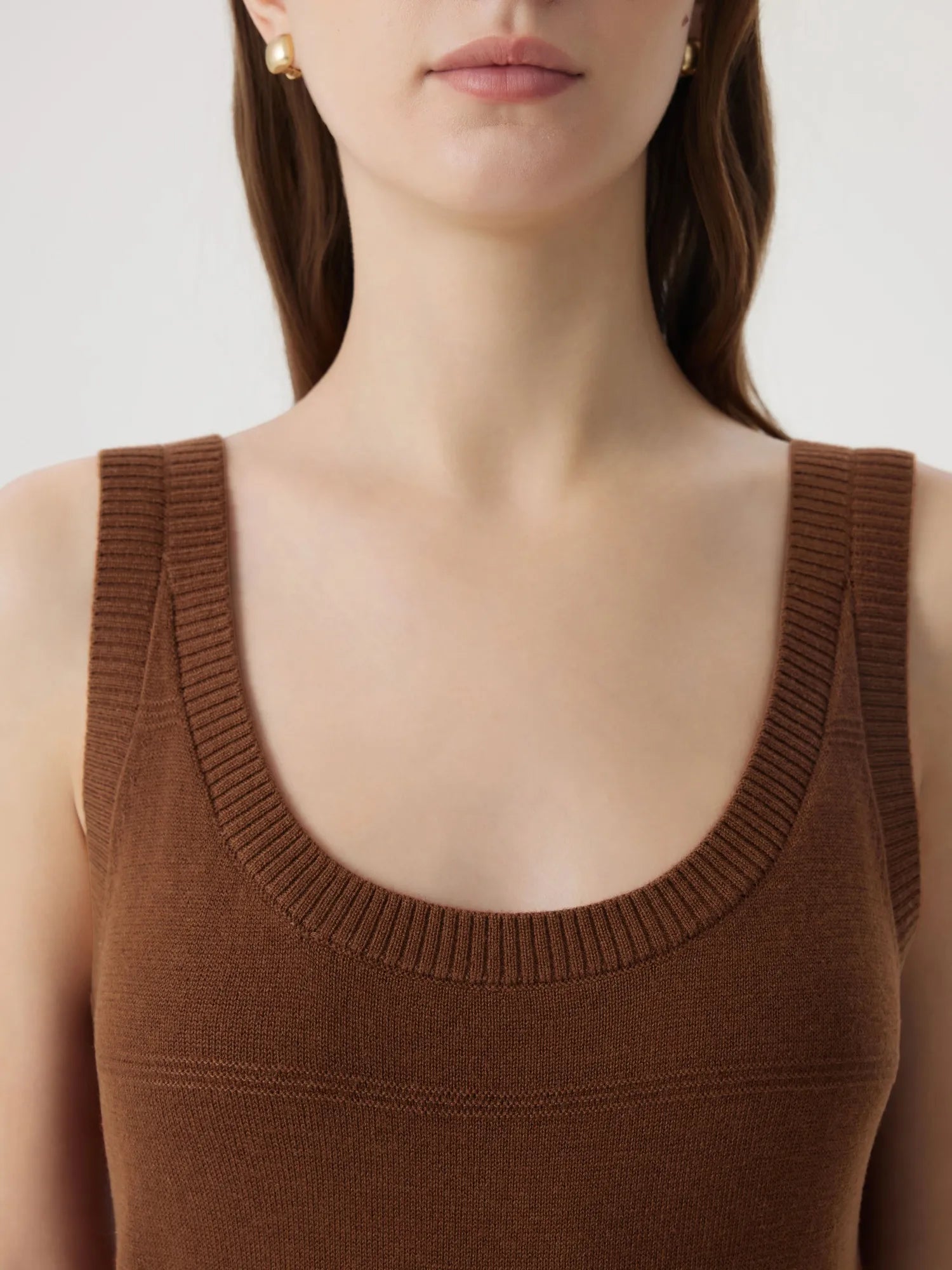 Cashmere Silk Blend Scoop Neck Knit