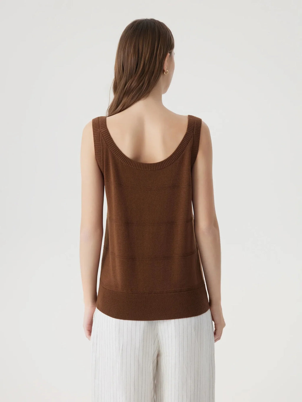 Cashmere Silk Blend Scoop Neck Knit