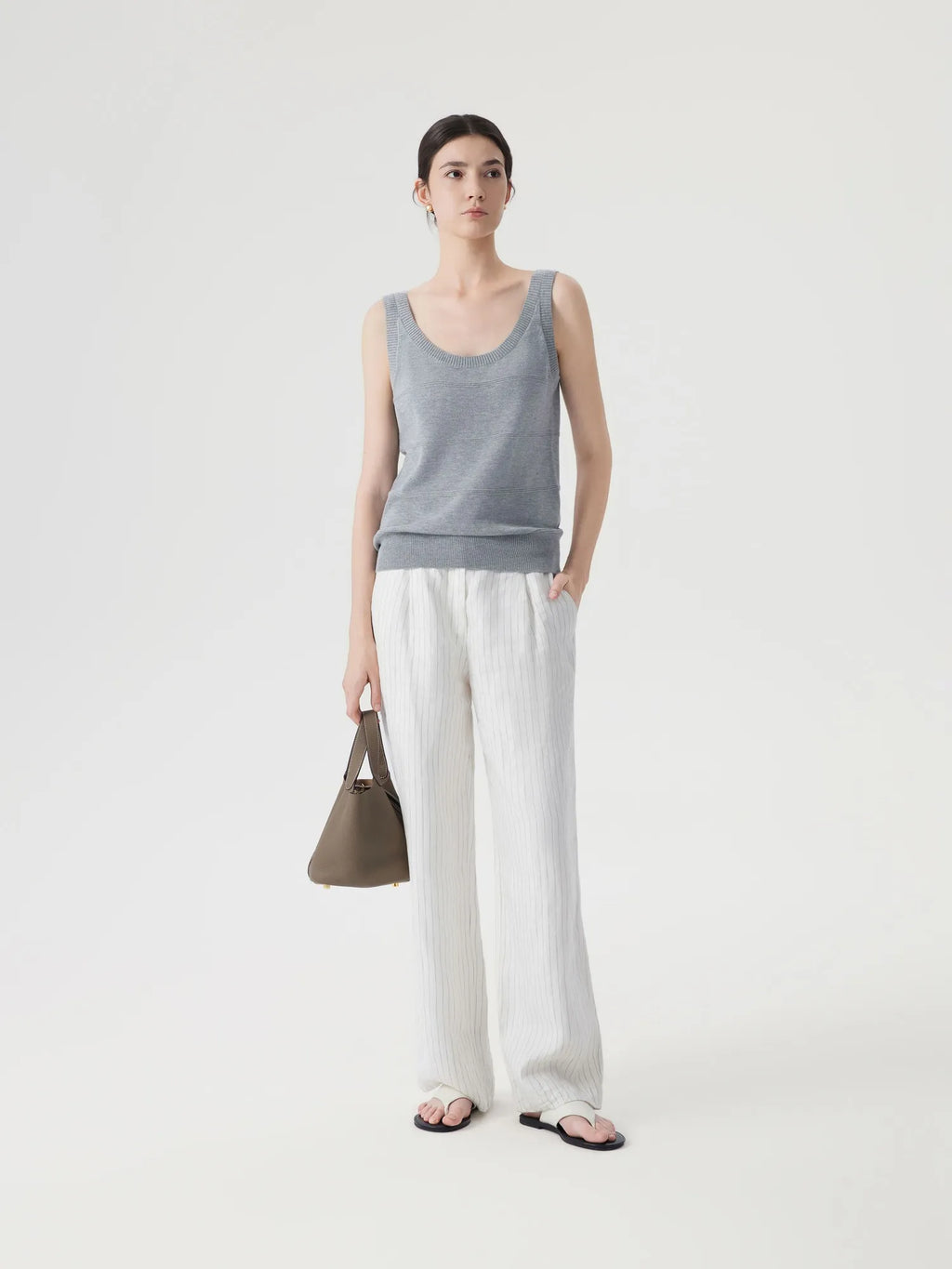 Cashmere Silk Blend Scoop Neck Knit