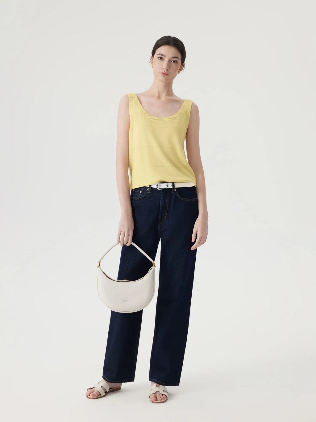 Cashmere Silk Blend Scoop Neck Knit