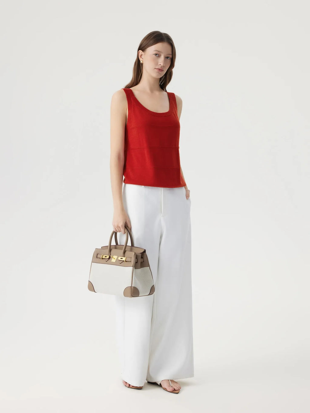 Cashmere Silk Blend Scoop Neck Knit