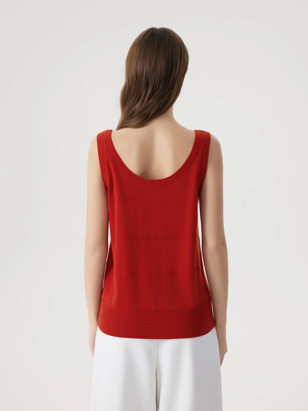 Cashmere Silk Blend Scoop Neck Knit