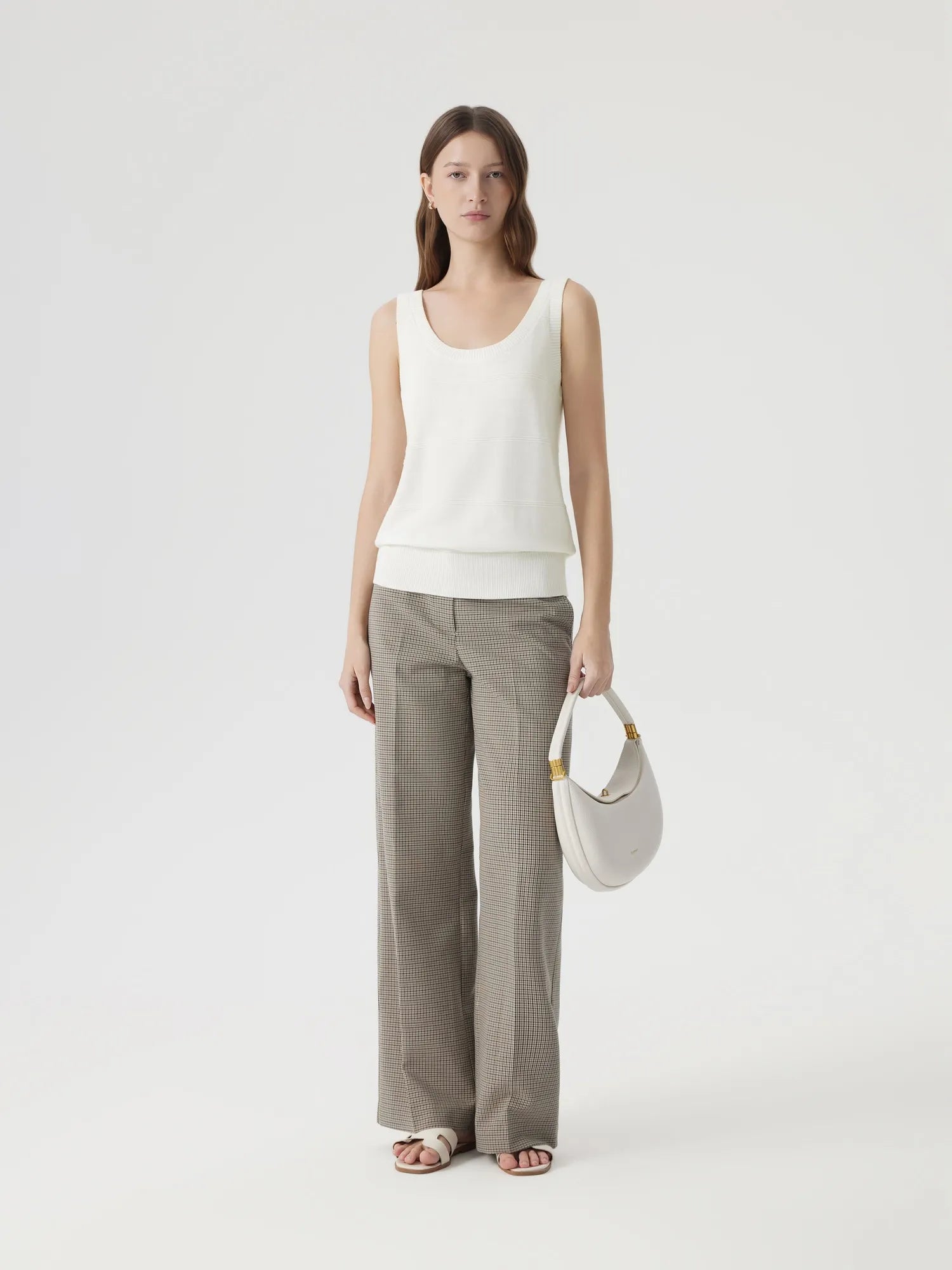 Cashmere Silk Blend Scoop Neck Knit