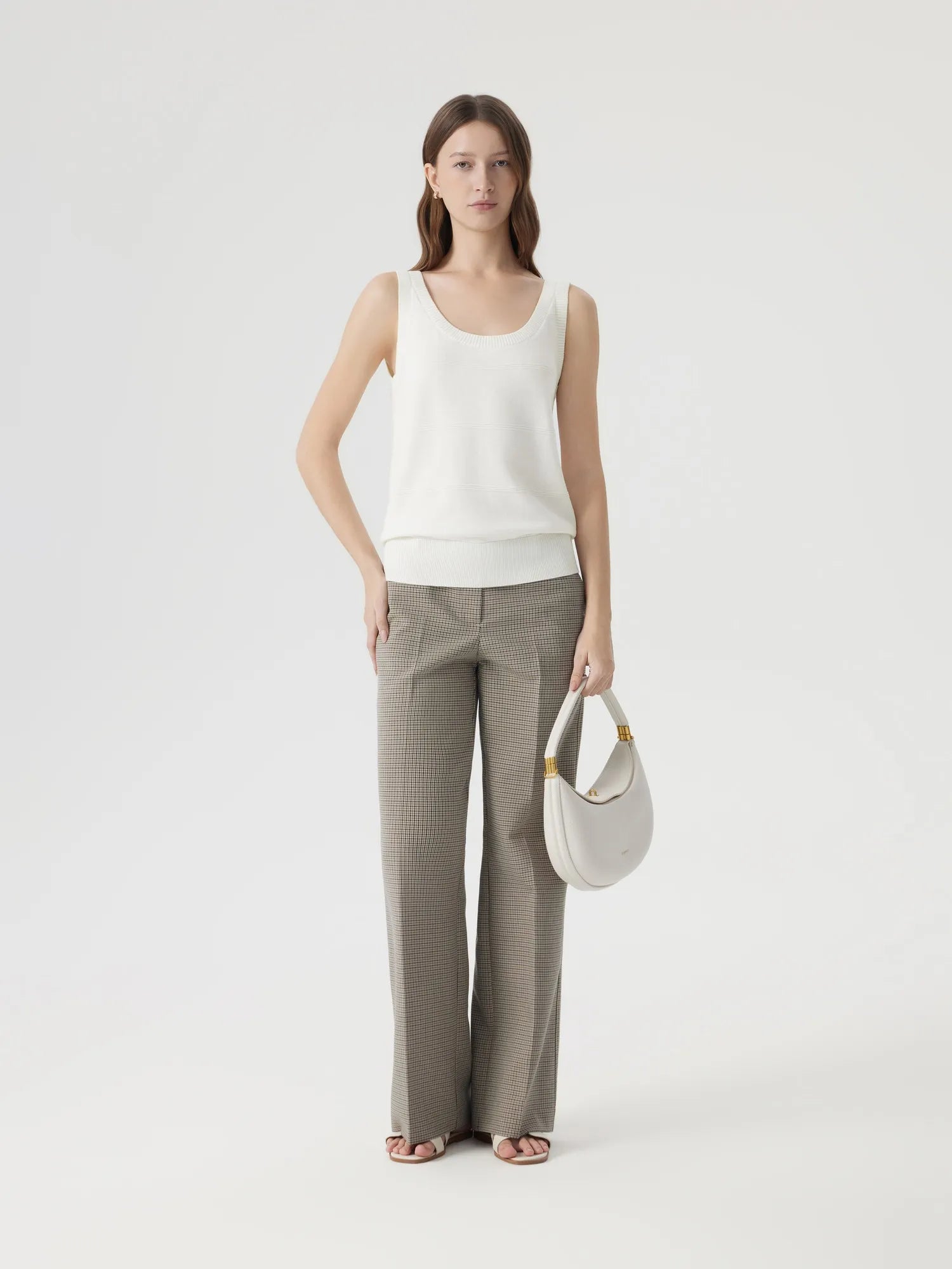Cashmere Silk Blend Scoop Neck Knit