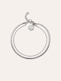 Tobillera Doble Tail Lisse Acero