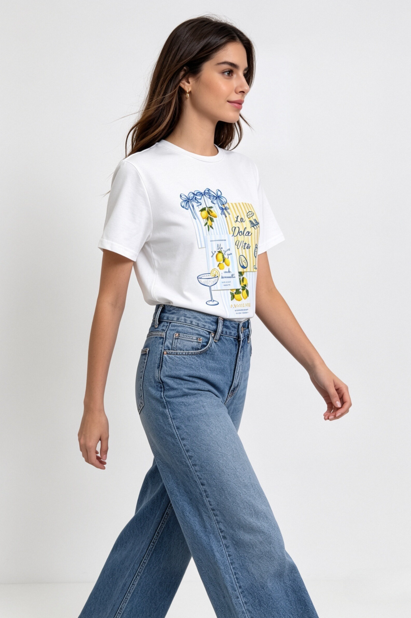CAMISETA BLANCA GALERY LIMON