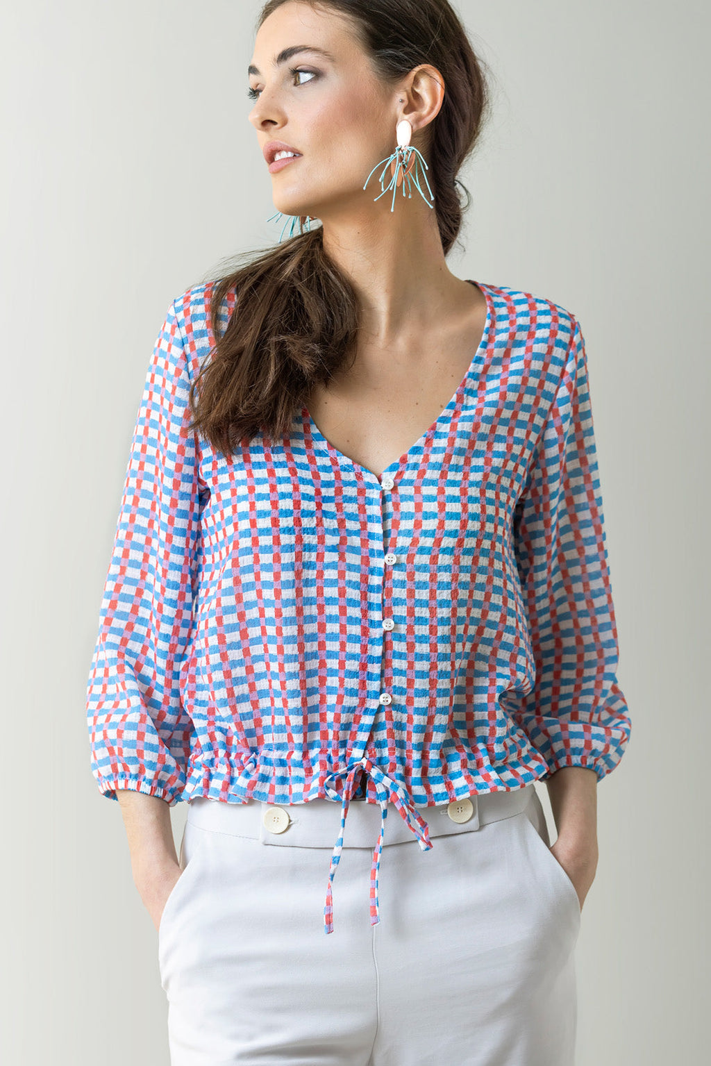 TOP CUADRITO VICHY