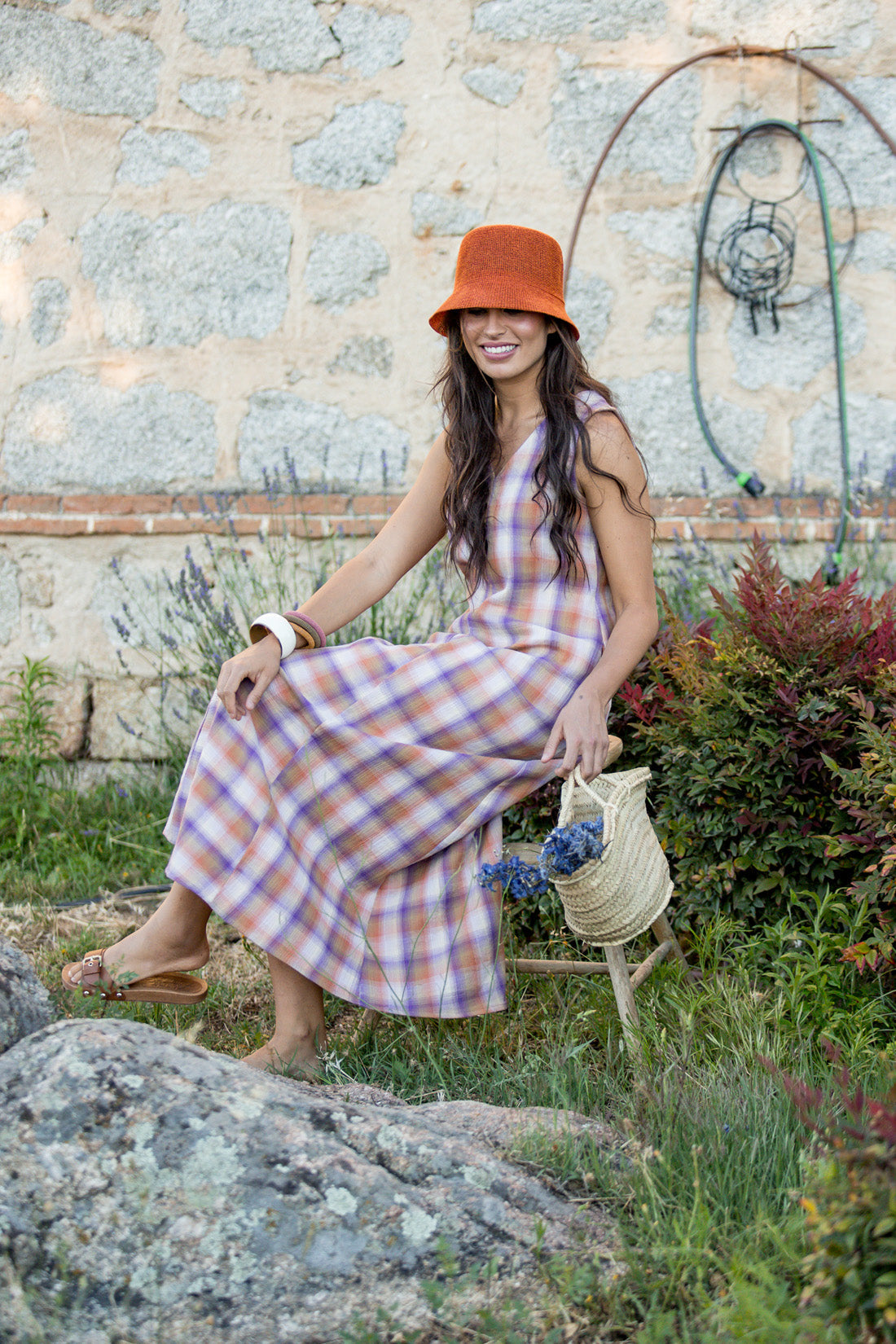 VESTIDO MARINA CUADROS